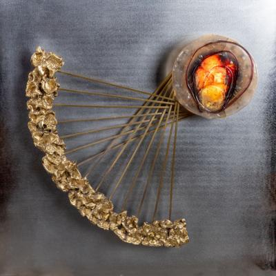 Angelo Brotto illuminated Wall Sculpture