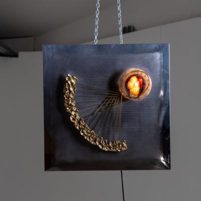 Angelo Brotto illuminated Wall Sculpture