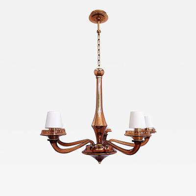 Angelo Donghia Seguso Vetri DArte Murano Glass Chandelier for Donghia 1990s Two Available