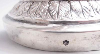 Angelo Giannotti Antique Italian Grand Tour Silver Oil Lamp by Angelo Giannotti C 1830