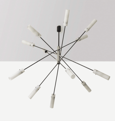 Angelo Lelii Lelli Rare sputnik chandelier