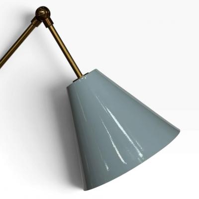 Angelo Lelii Triennale Floor Lamp by Arredoluce w Marble Base Italy 1950