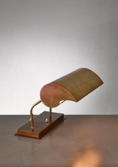 Angelo Lelli Angelo Lelli brassdesk lamp for Arredoluce Italy