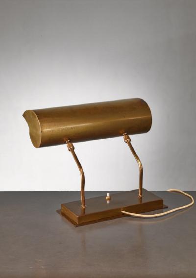 Angelo Lelli Angelo Lelli brassdesk lamp for Arredoluce Italy