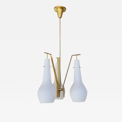 Angelo Lelli Lelii 1950S ANGELO LELII 3 ARM CEILING LIGHT