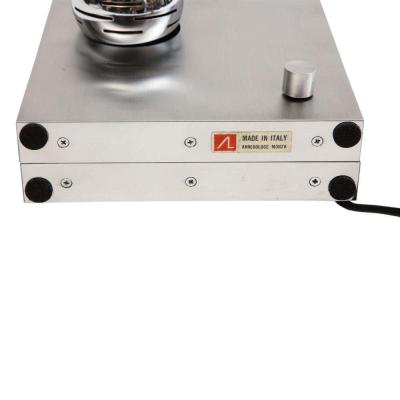 Angelo Lelli Lelii Angelo Lelii Arredoluce Table Lamp Stainless Steel Magnetic Eyeball Signed