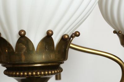 Angelo Lelli Lelii Angelo Lelii Nabore Corno for Arredoluce chandelier large