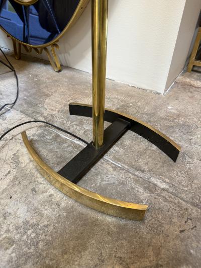 Angelo Lelli Lelii Angelo Lelii Opaline Glass floor Lamp Italy 1950