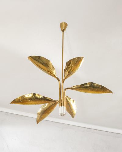 Angelo Lelli Lelii Angelo Lelii Pendant Lamp Model 12369 Brass Lacquered Metal 1951