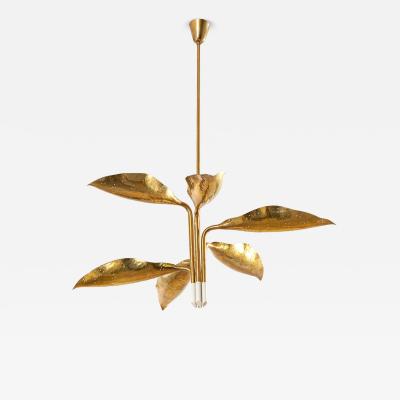 Angelo Lelli Lelii Angelo Lelii Pendant Lamp Model 12369 Brass Lacquered Metal 1951