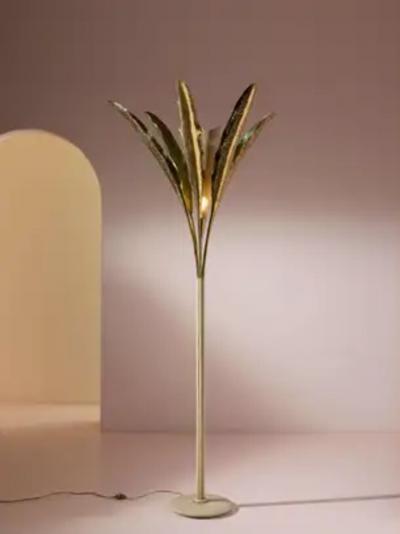 Angelo Lelli Lelii Angelo Lelii brass and metal floor lamp model 12383 by Arredoluce Italy 1950s