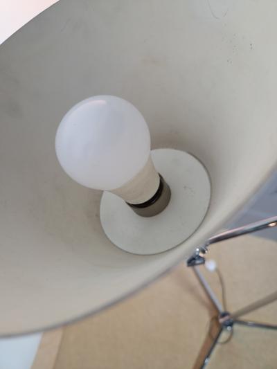 Angelo Lelli Lelii Angelo Lelli Arredoluce Model12128 Triennale Chrome Floor Lamp Italy 1950s