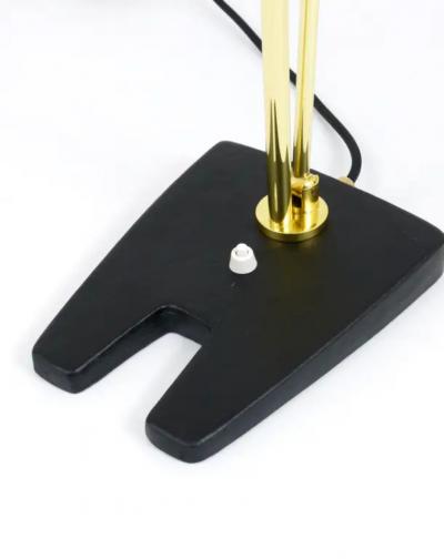 Angelo Lelli Lelii Angelo Lelli Style Articulated Midcentury Brass Table Desk Lamp Italy 1950s