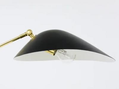 Angelo Lelli Lelii Angelo Lelli Style Articulated Midcentury Brass Table Desk Lamp Italy 1950s