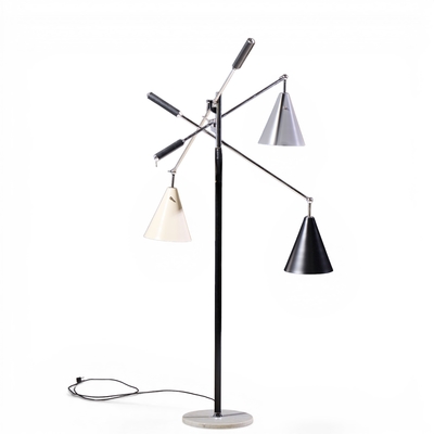 Angelo Lelli Lelii Angelo Lelli for Arredoluce Triennial Mid Century Italian Floor Lamp