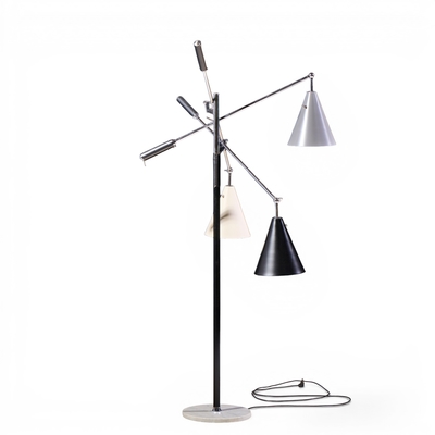 Angelo Lelli Lelii Angelo Lelli for Arredoluce Triennial Mid Century Italian Floor Lamp