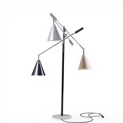Angelo Lelli Lelii Angelo Lelli for Arredoluce Triennial Mid Century Italian Floor Lamp