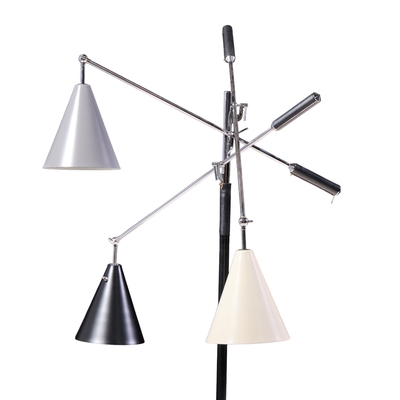 Angelo Lelli Lelii Angelo Lelli for Arredoluce Triennial Mid Century Italian Floor Lamp