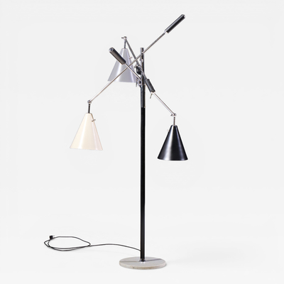 Angelo Lelli Lelii Angelo Lelli for Arredoluce Triennial Mid Century Italian Floor Lamp