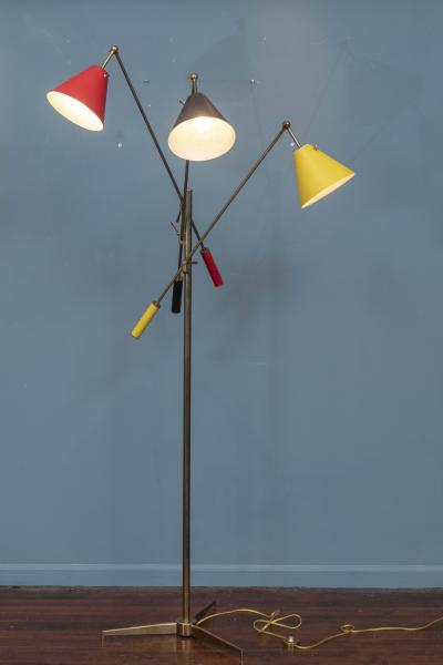 Angelo Lelli Lelii Arredoluce Triennale Floor Lamp by Angelo Lelli Italy