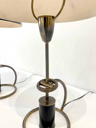 Angelo Lelli Lelii Counterweight Scrittoio Brass Table Lamp by Angelo Lelli for Arredoluce