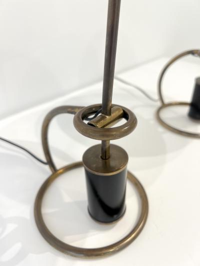 Angelo Lelli Lelii Counterweight Scrittoio Brass Table Lamp by Angelo Lelli for Arredoluce