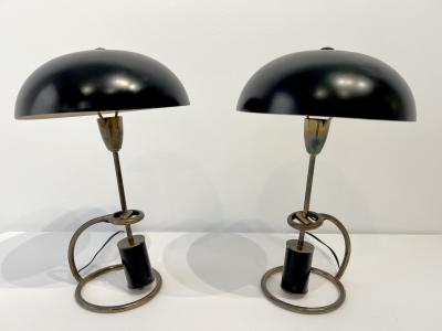Angelo Lelli Lelii Counterweight Scrittoio Brass Table Lamp by Angelo Lelli for Arredoluce