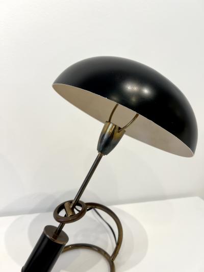 Angelo Lelli Lelii Counterweight Scrittoio Brass Table Lamp by Angelo Lelli for Arredoluce