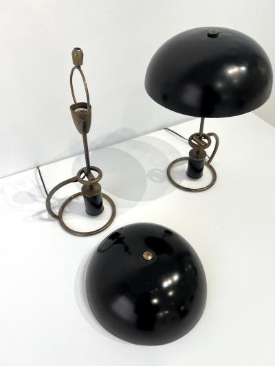 Angelo Lelli Lelii Counterweight Scrittoio Brass Table Lamp by Angelo Lelli for Arredoluce
