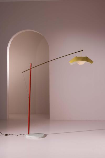 Angelo Lelli Lelii Floor Lamp by Angelo Lelii for Arredoluce Italy 1950s