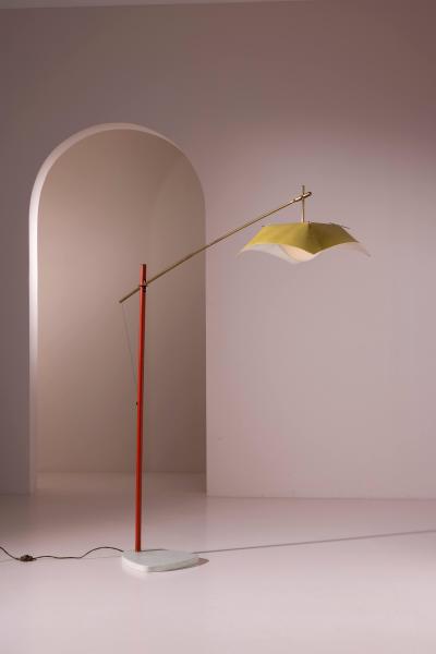 Angelo Lelli Lelii Floor Lamp by Angelo Lelii for Arredoluce Italy 1950s