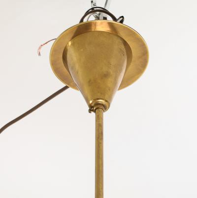 Angelo Lelli Lelii Hammered Brass Chandelier by Angelo Lelii for Arredoluce