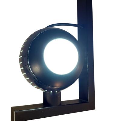 Angelo Lelli Lelii ITALIAN MODERNIST MAGNETIC ADJUSTABLE CHROME BALL FLOOR LAMP BY ANGELO LELLI