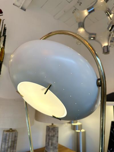 Angelo Lelli Lelii Mid Century Floor Lamp Brass Metal by Angelo Lelii for Arredoluce Italy 1950s