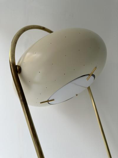 Angelo Lelli Lelii Mid Century Floor Lamp Brass Metal by Angelo Lelii for Arredoluce Italy 1950s