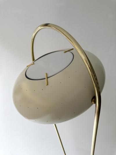 Angelo Lelli Lelii Mid Century Floor Lamp Brass Metal by Angelo Lelii for Arredoluce Italy 1950s