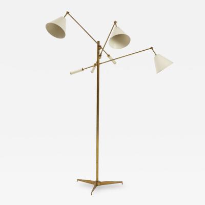 Angelo Lelli Lelii Original Rare 1950s Triennale Floor Lamp Model 12128 Angelo Lelli Lelii Original Rare, Aerin Floor Lamp Circa