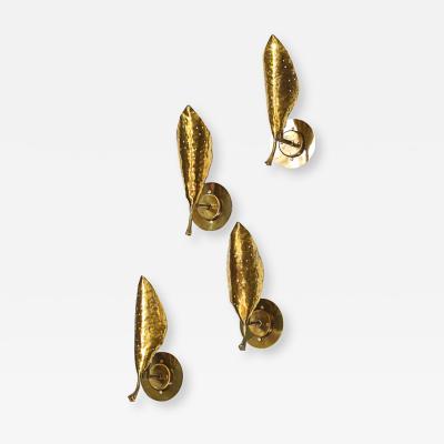 Angelo Lelli Lelii Pair of Leaf Wall Lights by Angelo Lelii for Arredoluce