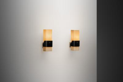 Angelo Lelli Lelii Pair of Model 12670 Wall Lamps by Angelo Lelii for Arredoluce Italy 1950s