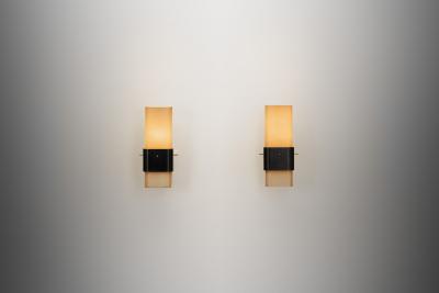 Angelo Lelli Lelii Pair of Model 12670 Wall Lamps by Angelo Lelii for Arredoluce Italy 1950s