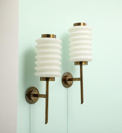 Angelo Lelli Lelii Pair of Rare Wall Lights by Angelo Lelii for Arredoluce