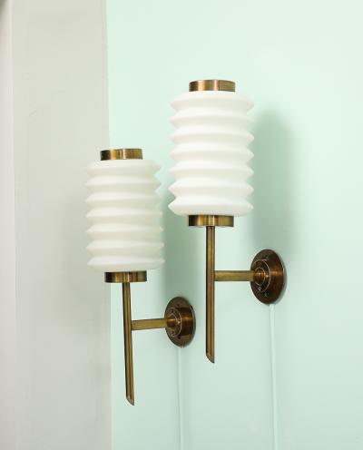 Angelo Lelli Lelii Pair of Rare Wall Lights by Angelo Lelii for Arredoluce