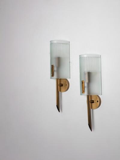 Angelo Lelli Lelii Pair of Wall Lamps by Angelo Lelii for Arredoluce