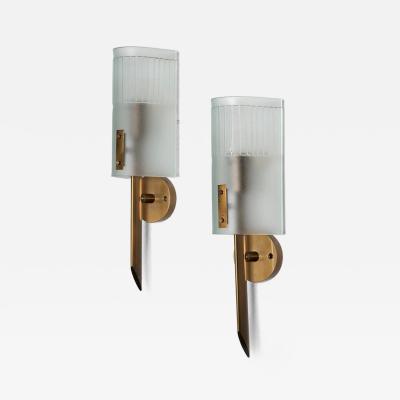 Angelo Lelli Lelii Pair of Wall Lamps by Angelo Lelii for Arredoluce