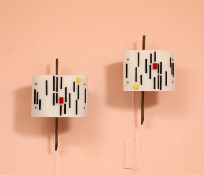 Angelo Lelli Lelii Pair of Wall Lights by Angelo Lelii for Arredoluce
