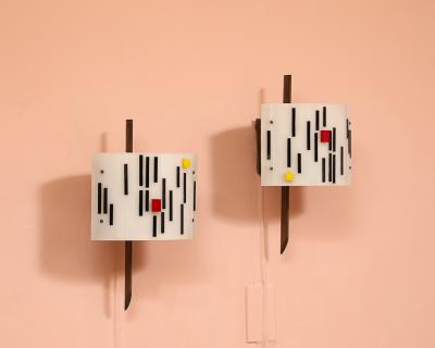 Angelo Lelli Lelii Pair of Wall Lights by Angelo Lelii for Arredoluce