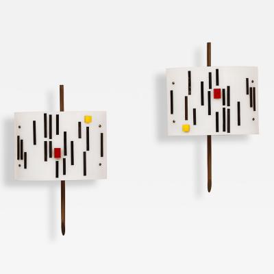 Angelo Lelli Lelii Pair of Wall Lights by Angelo Lelii for Arredoluce