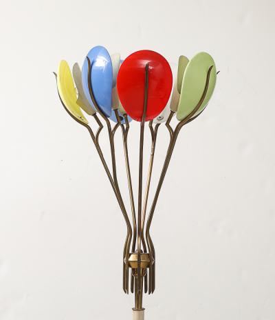 Angelo Lelli Lelii Rare Floor Lamp no 12477 by Angelo Lelii for Arredoluce