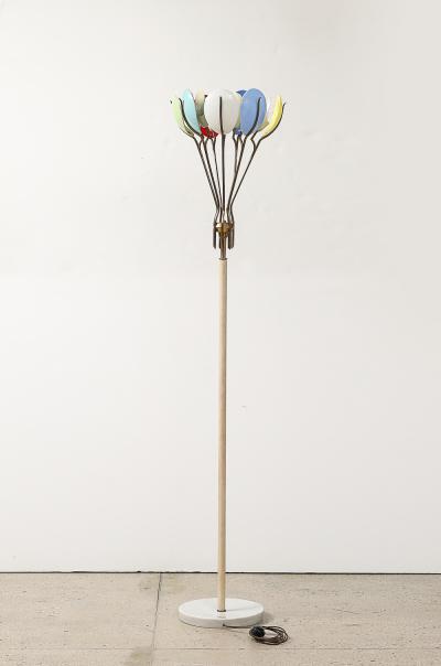 Angelo Lelli Lelii Rare Floor Lamp no 12477 by Angelo Lelii for Arredoluce