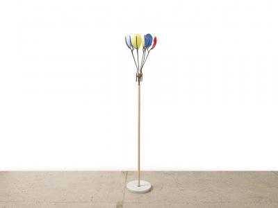 Angelo Lelli Lelii Rare Floor Lamp no 12477 by Angelo Lelii for Arredoluce